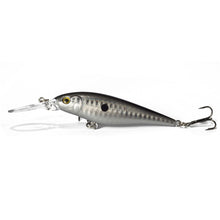 Load image into Gallery viewer, 1PCS colorful Stripe pattern 11cm 10.5g Hard Bait Minnow streak Fishing lures Bass Fresh water hook diving perch wobbler fish