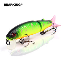 Load image into Gallery viewer, Bearking 2016good fishing lure minnow quality professional bait 11.3cm 13.7g swim bait jointed bait equipped black or white hook