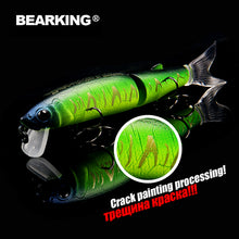 Load image into Gallery viewer, Bearking 2016good fishing lure minnow quality professional bait 11.3cm 13.7g swim bait jointed bait equipped black or white hook