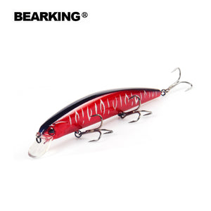 Bearking A+ 2017 hot model fishing lures hard bait 10color for choose 13cm 21g minnow,quality professional minnow depth1.8m