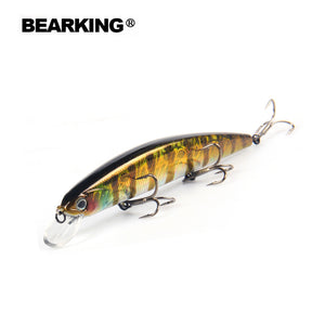 Bearking A+ 2017 hot model fishing lures hard bait 10color for choose 13cm 21g minnow,quality professional minnow depth1.8m
