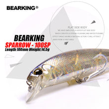 Load image into Gallery viewer, Bearking A+ 2017 hot model fishing lures hard bait 7color for choose 10cm 15g minnow,quality professional minnow depth0.8-1.5m