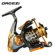 Load image into Gallery viewer, DAGEZI 13+1BB spinning fishing reel All-metal wood Handle fishing reels 1000-7000 series Gapless metal head spinning wheel