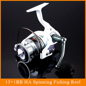 Fishing Spinning Reel 12+1 Bearing Balls Spinning reel Super Strong fishing reel 5.5:1 Carp Fishing Spinner For Fishing