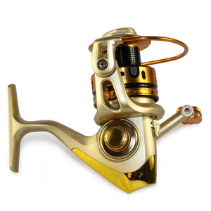 German technology 1000-7000 seires 10 bears metal front drag spinning fishing reel free shipping Fishing Spinning Reel Pesca