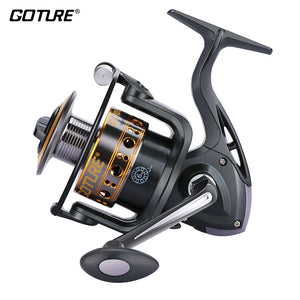 Goture GTV Spinning Fishing Reel Aluminum Spool Spinning Reel Max Drag 10KG 1000-7000 Series Carp Fishing Wheel Coil