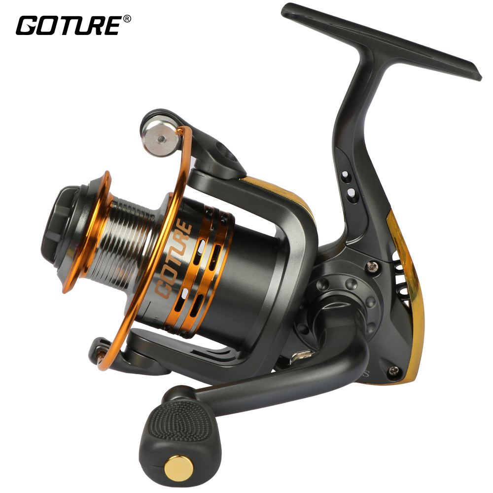 Goture Metal Spool Spinning Fishing Reel 6BB Superior Wheel for Freshwater Saltwater Fishing 500 1000 - 6000 Series