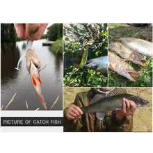 Load image into Gallery viewer, Meredith 75mm 2.4g 20pcs Wobblers Fishing Lures Easy Shiner Swimbaits Silicone Soft Bait Double Color Carp Artificial Soft Lure