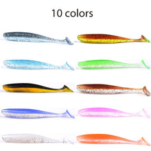 Load image into Gallery viewer, Meredith 75mm 2.4g 20pcs Wobblers Fishing Lures Easy Shiner Swimbaits Silicone Soft Bait Double Color Carp Artificial Soft Lure