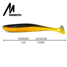 Load image into Gallery viewer, Meredith 75mm 2.4g 20pcs Wobblers Fishing Lures Easy Shiner Swimbaits Silicone Soft Bait Double Color Carp Artificial Soft Lure
