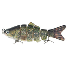 Load image into Gallery viewer, Piscifun Fishing Lure 10cm 20g 3D Eyes 6-Segment Lifelike Fishing Hard Lure Crankbait With 2 Hook Fishing Baits Pesca Cebo