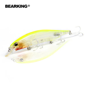 Retail Bearking hot model fishing lures hard bait different colors for choose 120mm 18g  minnow,quality professional minnow