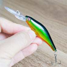 Load image into Gallery viewer, SEALURER 1Pcs  Laser  Wobblers Fishing Tackle 3D Eyes Sinking Minnow Fishing Lure Crankbait 6# hook