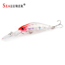 Load image into Gallery viewer, SEALURER 1Pcs  Laser  Wobblers Fishing Tackle 3D Eyes Sinking Minnow Fishing Lure Crankbait 6# hook
