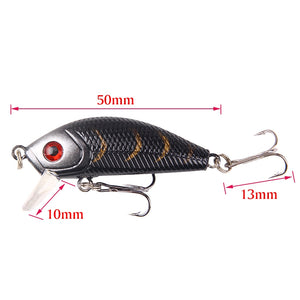 SEAPESCA Fishing Lure 50mm 3.7g Topwater Minnow Hard Bait Japan Mini Crankbait Carp Fishing Wobblers JK204