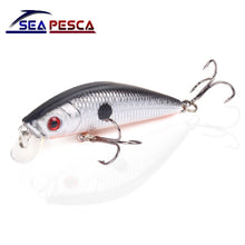 Load image into Gallery viewer, SEAPESCA Minnow Fishing Lure 70mm 8g 3D Eyes Crankbait Wobblers Artificial Plastic Hard Bait peche Fishing Tackle JK9