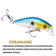 Load image into Gallery viewer, SEAPESCA Minnow Fishing Lure 70mm 8g 3D Eyes Crankbait Wobblers Artificial Plastic Hard Bait peche Fishing Tackle JK9