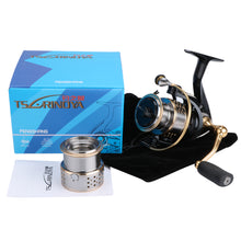 Load image into Gallery viewer, Tsurinoya Metal Fishing Reel Coil Sea Spinning Reels Deep and Shallow Spool 2000 Series 5.2:1 9BB Drag Power 6kg